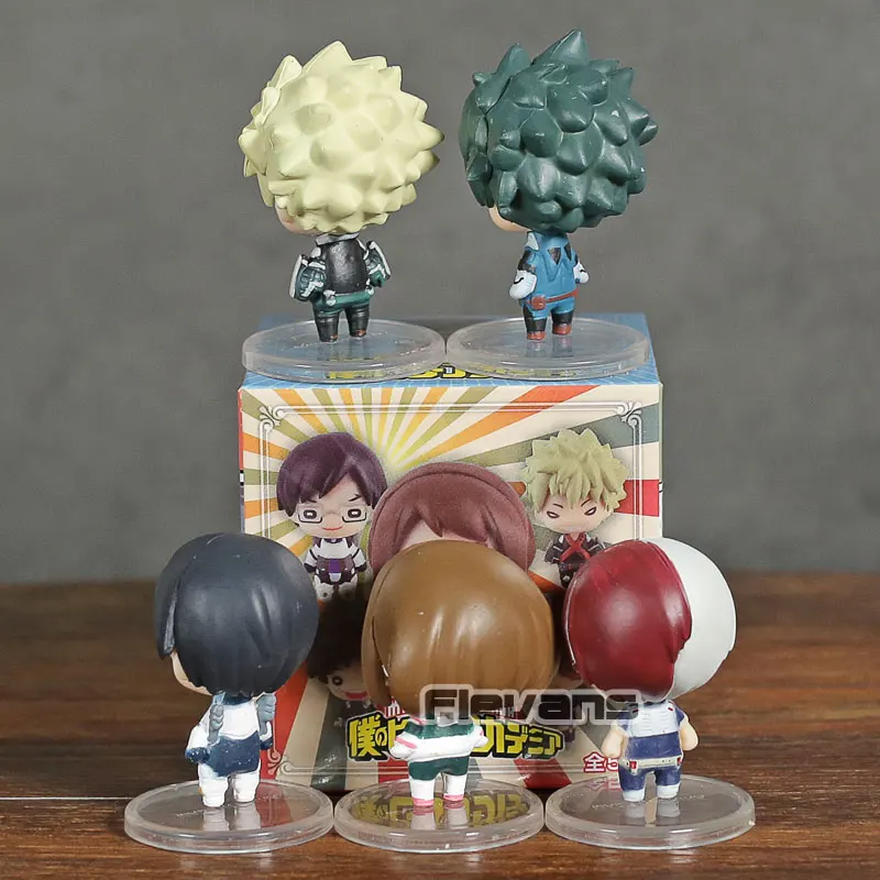Мой герой Академия рисунок талисман NITOTAN набор из 5 Deku Bakugo шото Ochako Tenya мини ПВХ