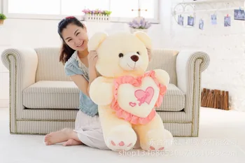 

large toy hugged love heart teddy bear plush toy birthday gift w5448