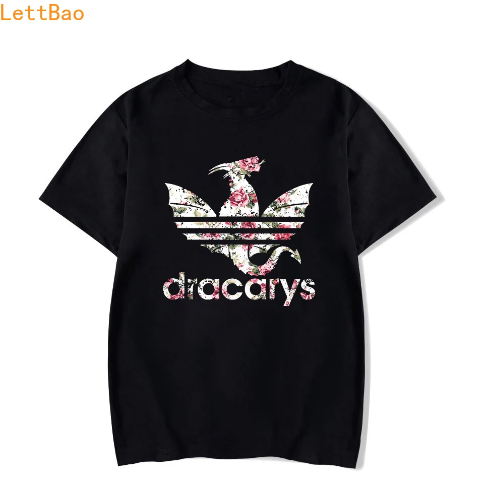 Dracarys подарок для мужчин Забавные футболки черная хлопковая персональная буква картинки Лето 2019 camiseta hombre Игра престолов футболка