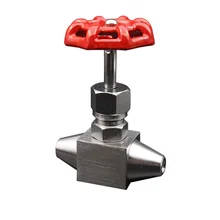 DN15 высокое Давление Нержавеющая сталь стык сварной игольчатый клапан, SS304 Управление игольчатый клапан, иглы шаровой клапан потока Управление