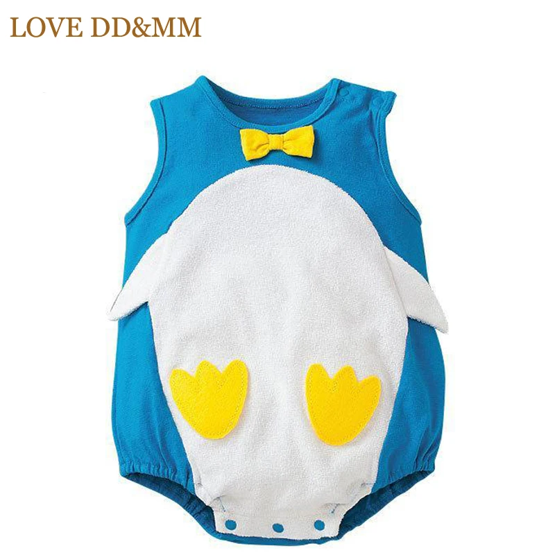 LOVE DD& MM/Новинка; одежда для малышей; летняя одежда для мальчиков и девочек; эксклюзивный дизайн; боди без рукавов с рисунком пчелы; комбинезон; одежда для малышей - Цвет: Небесно-голубой