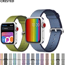 Nato Strap for Apple Watch Band pulseira apple watch 5 4 3 44mm 40mm correa Woven Nylon iwatch band 42mm 38mmBracelet belt