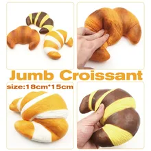Мягкий медленно поднимающийся гигантский круассан хлеб мягкий каваи мягкие игрушки миниатюрные игрушки для кухни ароматизированные мягкие игрушки