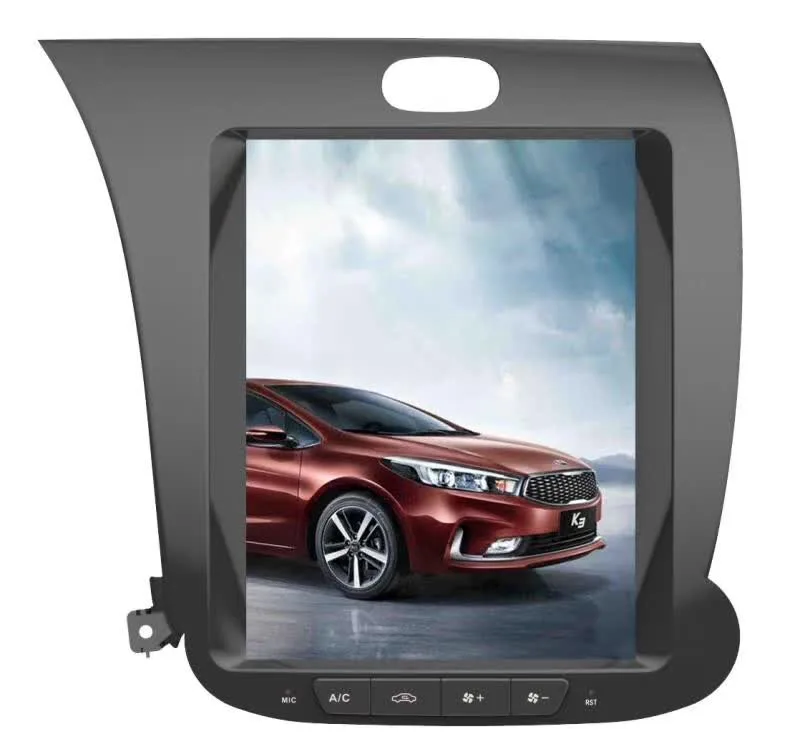 Sale Tesla Style 2 Din Android 7 6.0 Car GPS Navigation DVD Player for KIA CERATO K3 FORTE 2013-2016 Left hand Seat Heating Amplifier 2