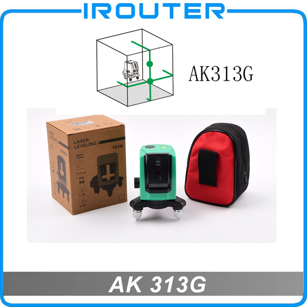 

ACULINE AK313G green laser level , green ray level , 2 lines laser level