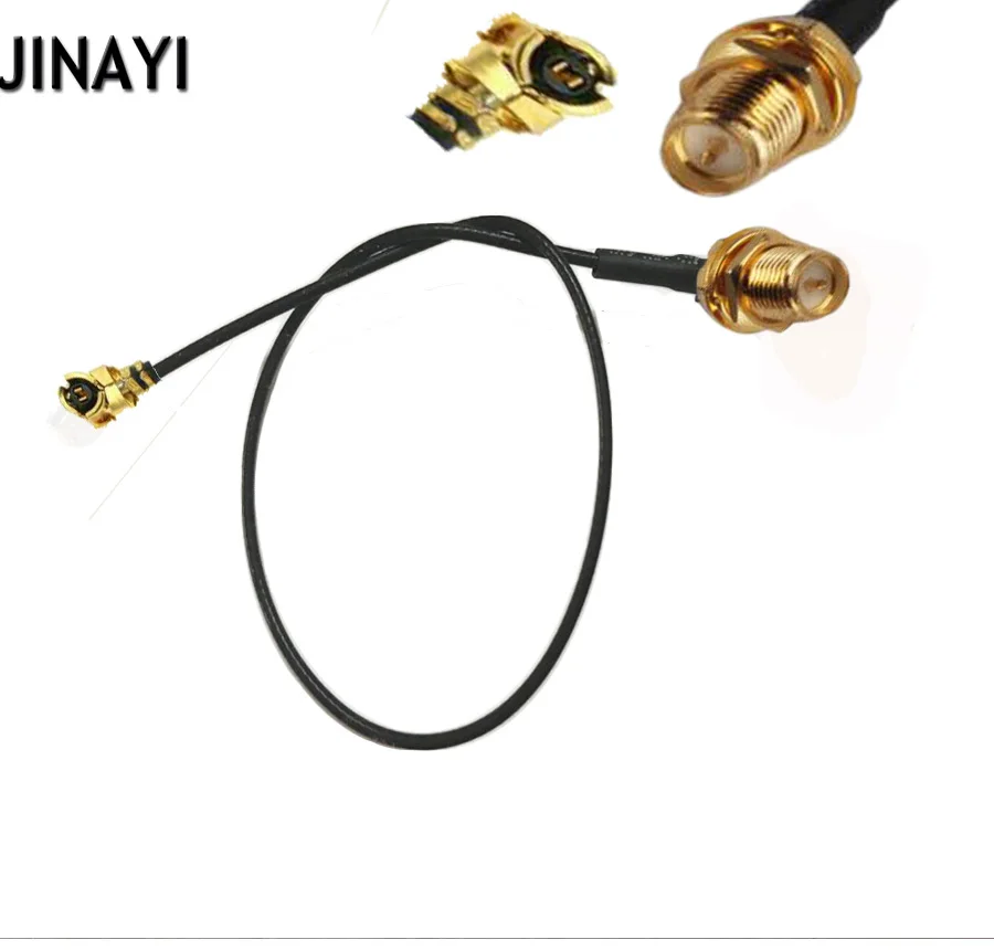 100 шт. IPX IPEX U.FL на SMA RP-SMA Женский Разъем Pigtail Jumper WiFi антенный кабель 1 13 мм 17 см |