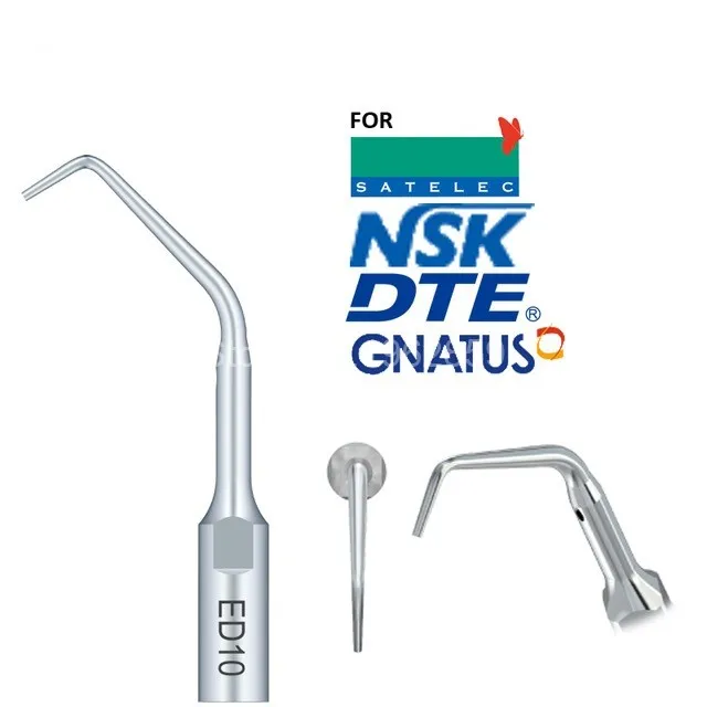 

5pcs ED10 dental scaler tips dental equipment teeth whitening ultrasonic dental scaler tip ED10 for SATELEC NSK GNATUS DTE