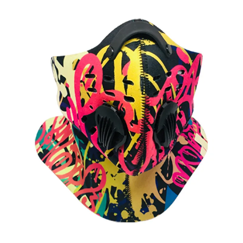 

Unisex Outdoor Riding Ski Warm Mask Activated Carbon Anti-fog Face Cover Motorcycle Mask Winter Riding Ski Camping Face Shield
