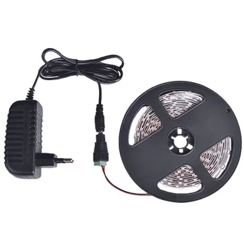 

LED Strip Light 5m 60LEDs/m Single Color 3528SMD Flexible LED Tape 12V Power Supply 2A,Warm White,White,Red,Blue,Green,Yellow 20