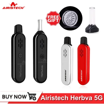 

Original Airistech Herbva 5G Dry Herb Vaporizer Kit Built-in 1000mAh Battery 0.5-0.7ohm vaper Electronic Cigarette kits vape pen