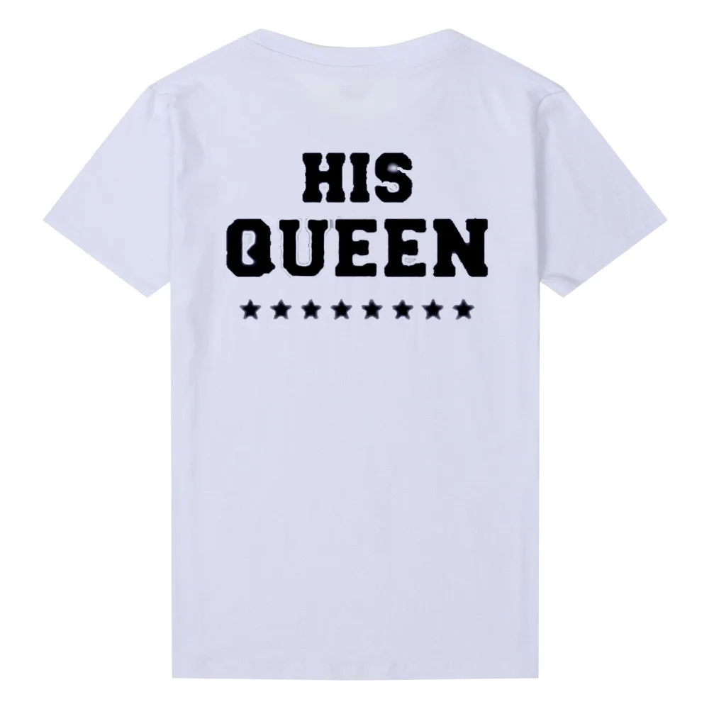 Summer 2017 Fashion The King His Queen T Shirt Wmen Men Short Sleeve T-Shirt Unisex King And Queen Couple T Shirt For Lovers Summer 2017 Fashion The King His Queen T Shirt Wmen Men Short Sleeve T-Shirt Unisex King And Queen Couple T Shirt For Lovers