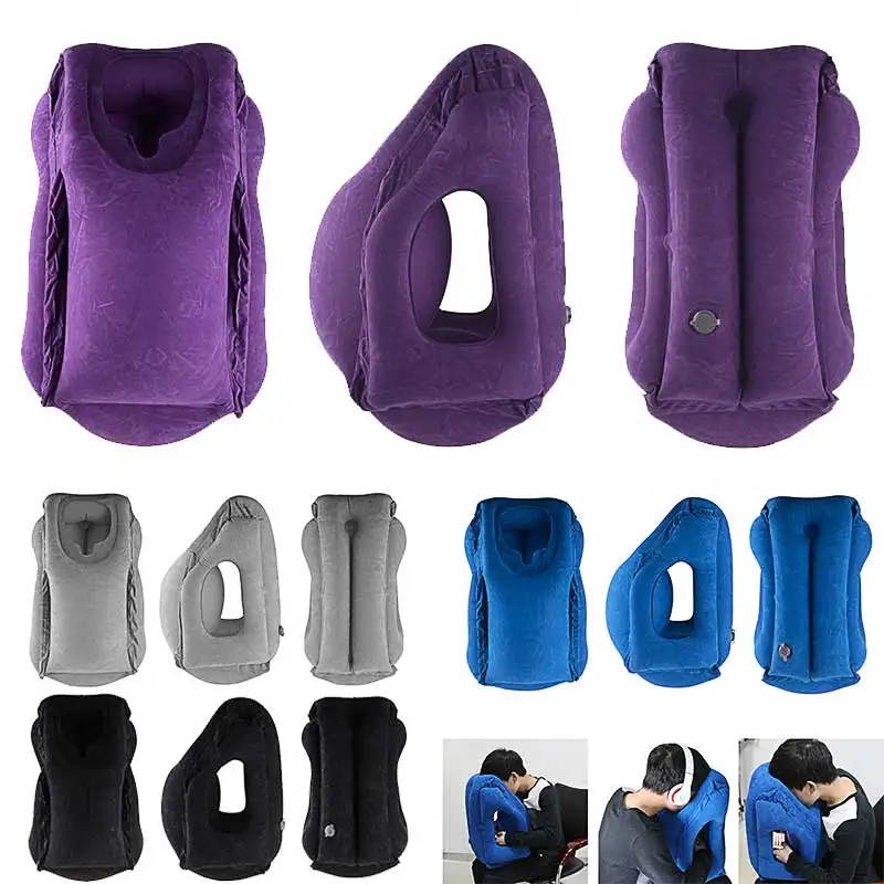 

Inflatable Airplane Pillow Neck Chin Sleep Head Support Outdoor Travel Pillow The Most Diverse & Innovative Pillow for Traveling