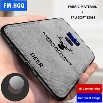 

Hot Cloth Texture Deer 3D Soft TPU Magnetic Car Case For Huawei Mate 20 Pro Built-in Magnet Plate Case For Huawei Mate 20X Cover
