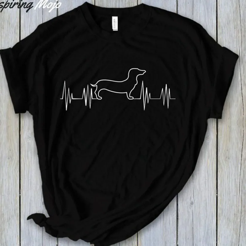 Dachshund Heartbeat Adult Hooded Sweatshirt