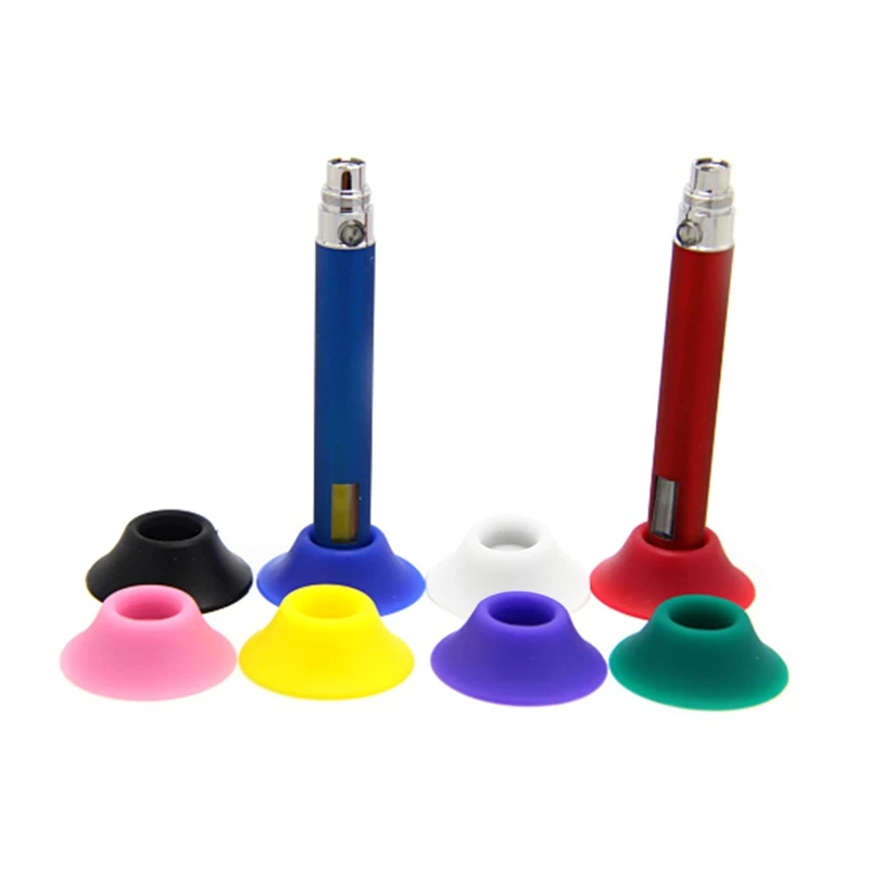 

New Ego battery Atomizer base electronic cigarette eGo battery silicon eGo sucker holder ecigarette silicone holder stand