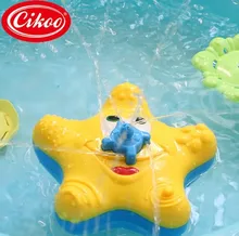 Baby Bath Toy Summer Water Squirter Splash Spray Starfish Rotate Infant Interactive Education Bathroom Tub Doll For Kid Children