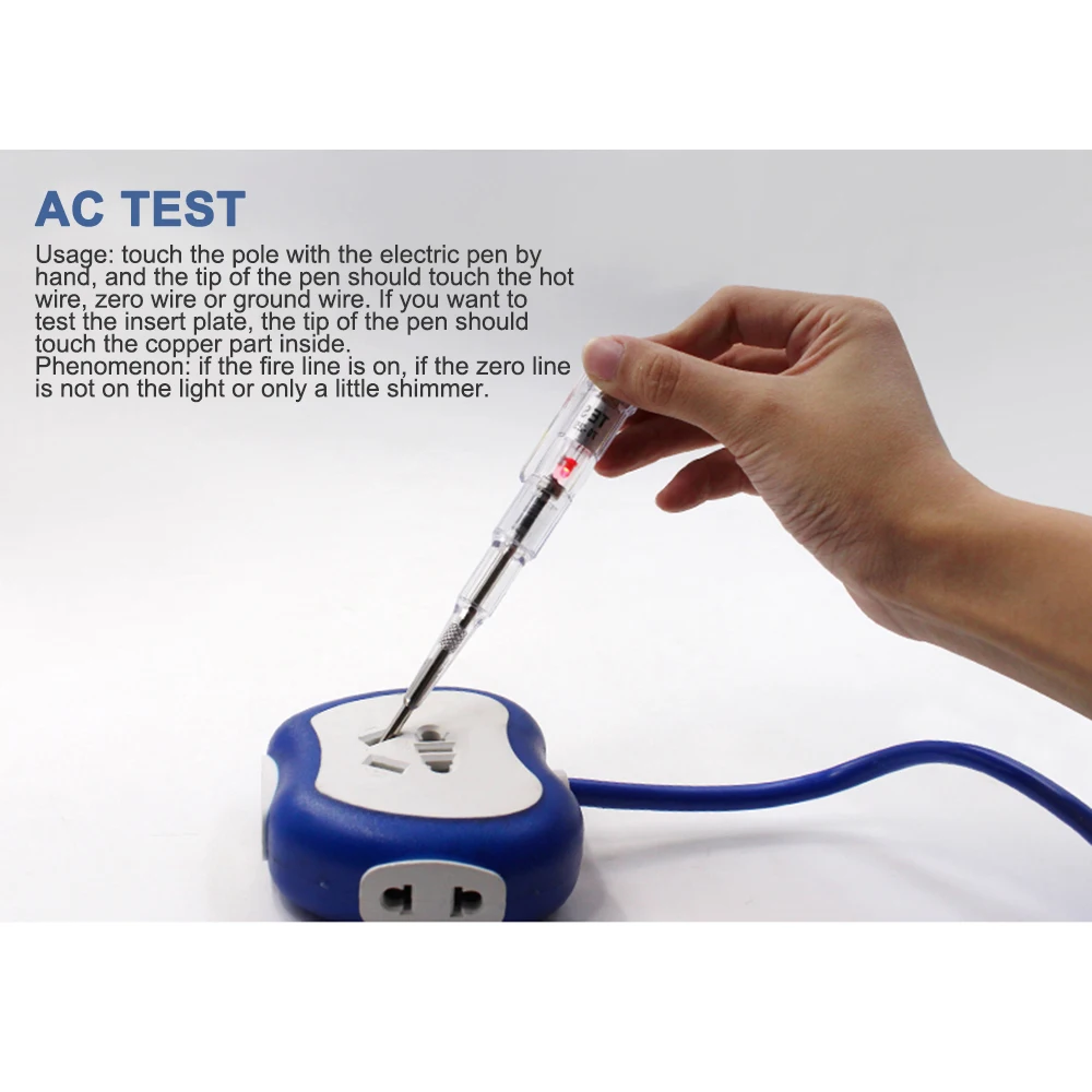 

IP56 Waterproof Voltage Tester Induced Electric Pen Screwdriver Probe Test Pen
