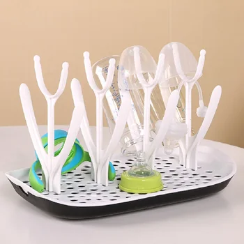 

Drying Rack tree Storage Nipple Shelf Baby Pacifier Feeding Cup Holder Baby Bottle cleaning Dryer drainer