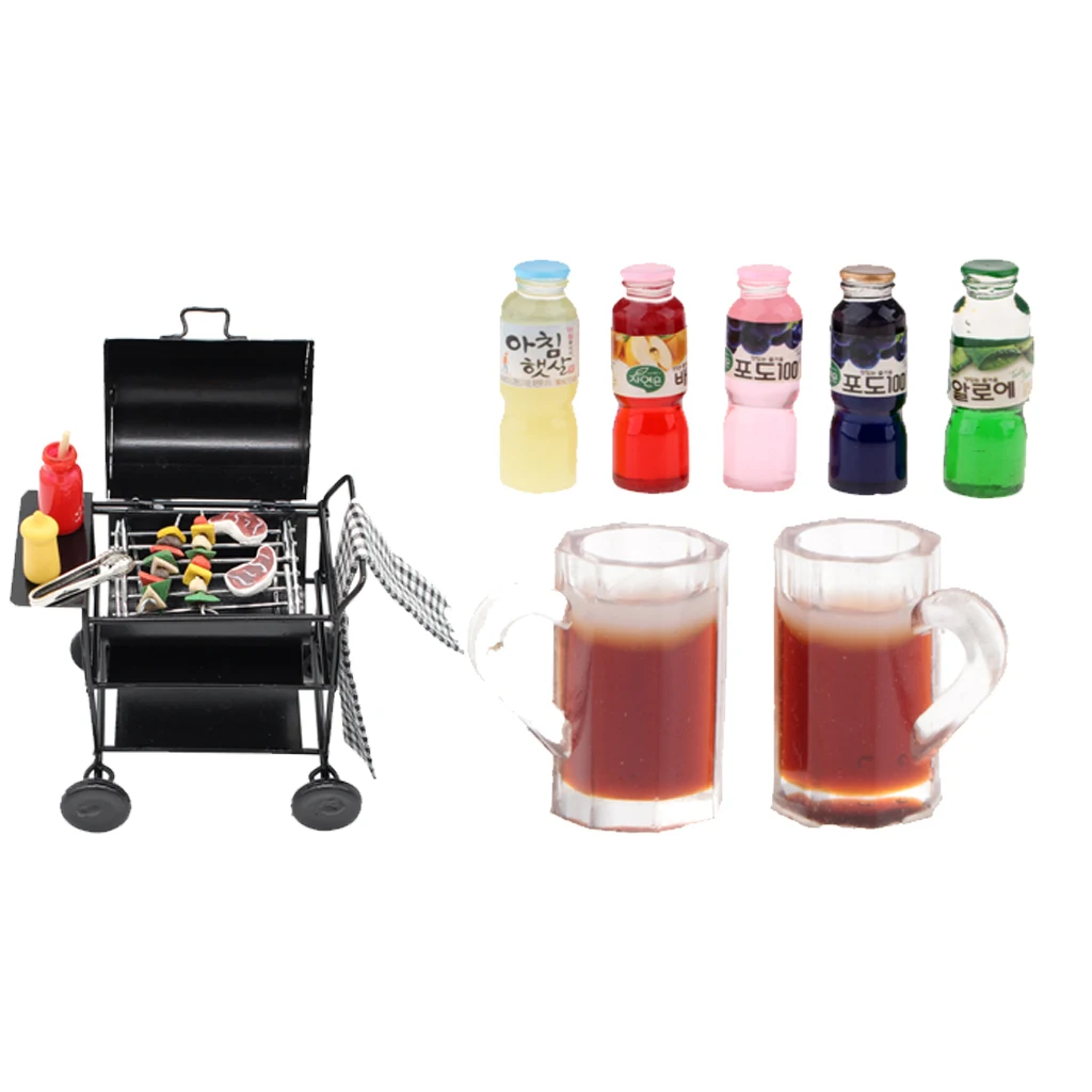 BBQ Barbecue Oven For 1:12 Dollhouse Miniature Outdoor DK030