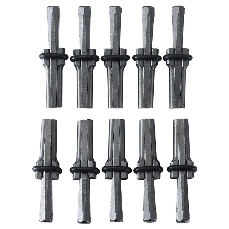 

10 Set 9/16inch Plug Wedges Feather Shims Concrete Rock Stone Splitter Hand Tools 14Mm