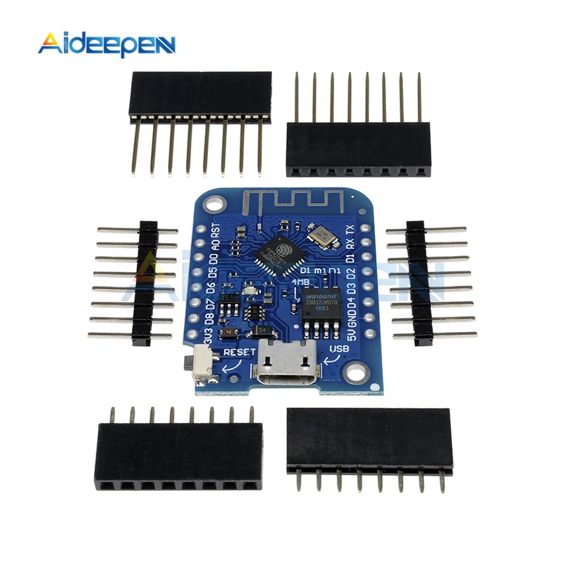 

1Pcs Wemos D1 Mini V3.0 Wireless WIFI Internet of Things Development Board Based ESP8266 CH340 CH340G 4MB For Arduino Nodemcu V2