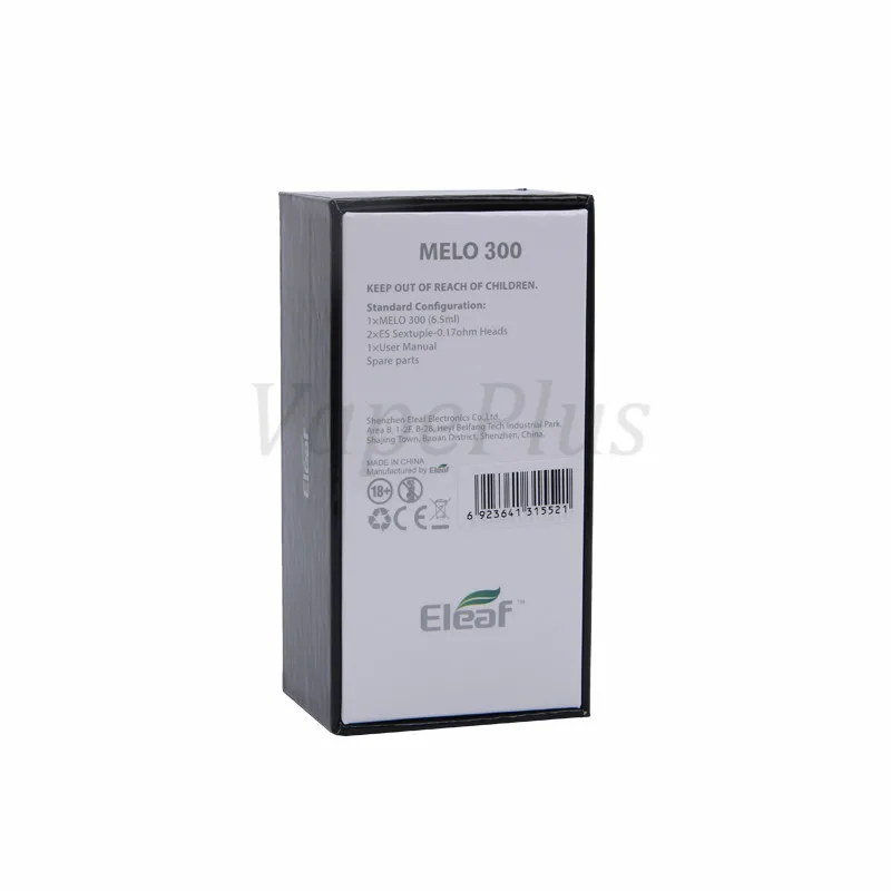 Eleaf MELO 300 Tank Atomizer 3.5ml 6.5ml Top Fill Vape Tank with ES Sextuple-0.17ohm Head 100-300W Retractable Melo 300 26