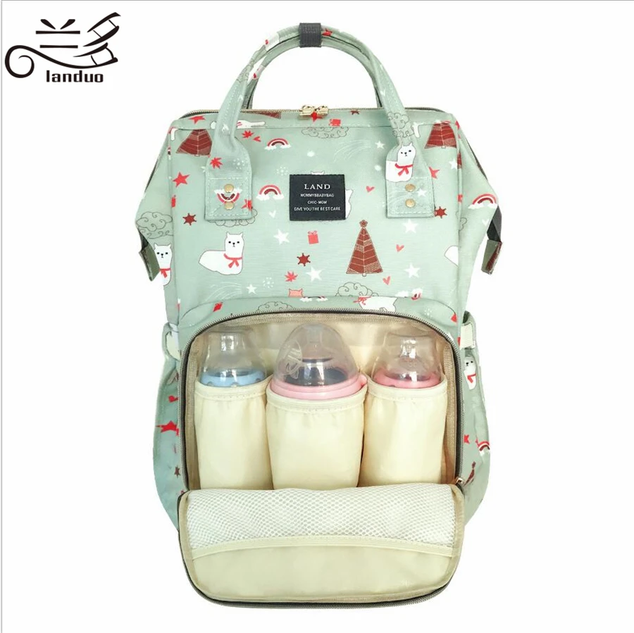 Land Diaper Bags Mummy Backpacks for baby Elephant Sheep Prints Mommy