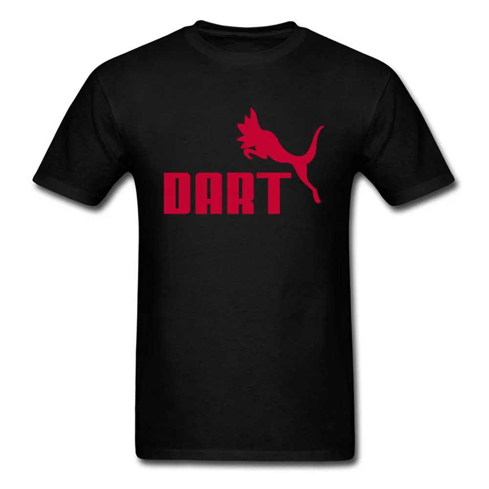

Dart Black Panther T-shirt Men Cotton T Shirt Darts Game Tops Lover Tee Shirts Red Letter Clothing Student Logo Tshirt