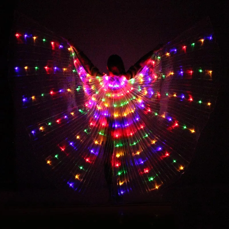 

Dance LED Wings Light Up Halloween Costumes Stage Performance Clothing for Adult 2019ing
