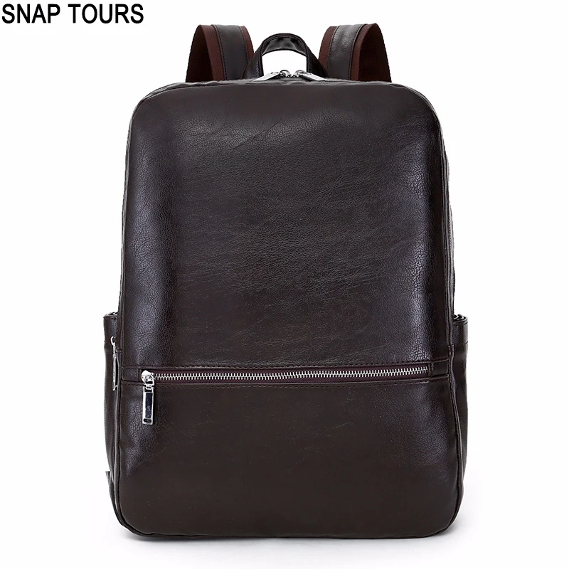 SNAP TOURS 2019 твердые ноутбук кожаный рюкзак для мужчин Роскошные Винтаж Мужской