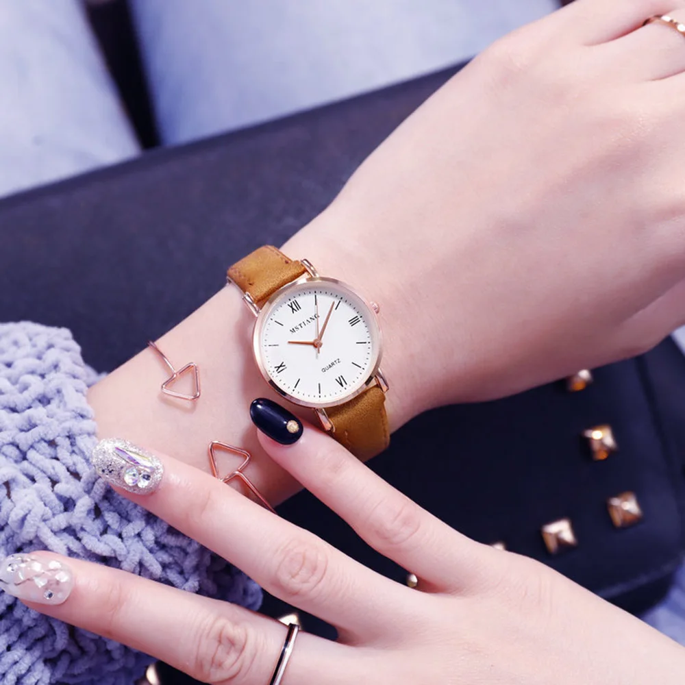 2019 Luxury Brand Women's Watch Simple Style Leather Band Quartz Watch Fashion Wristwatch Ladies Watches Clock For Women 2019 Luxury Brand Women's Watch Simple Style Leather Band Quartz Watch Fashion Wristwatch Ladies Watches Clock For Women