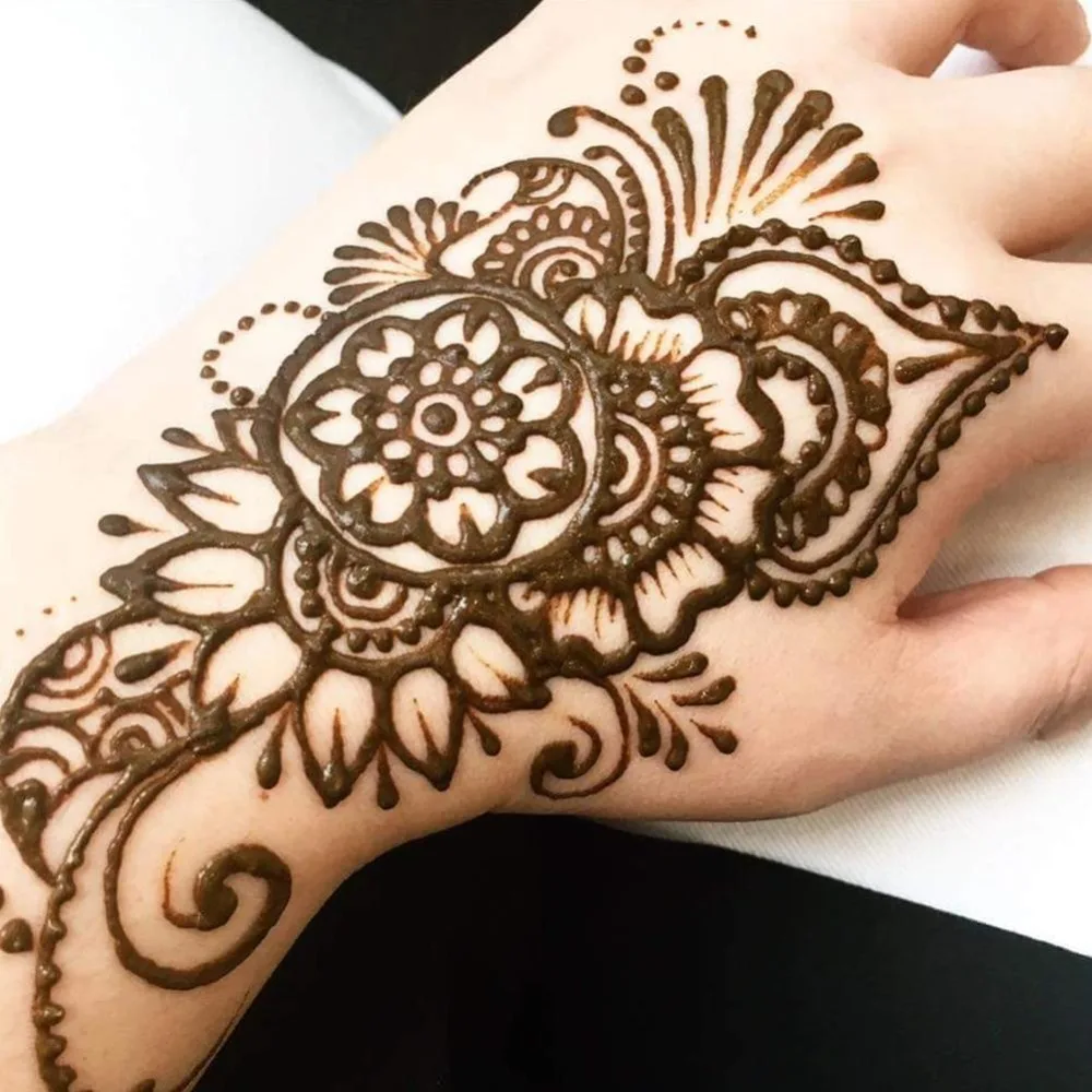 1 шт. Mehndi натуральная коричневая индийская хна тату-паста конусы, коричневая тату-паста Крем-краска для тела Кавери бренд 25 г