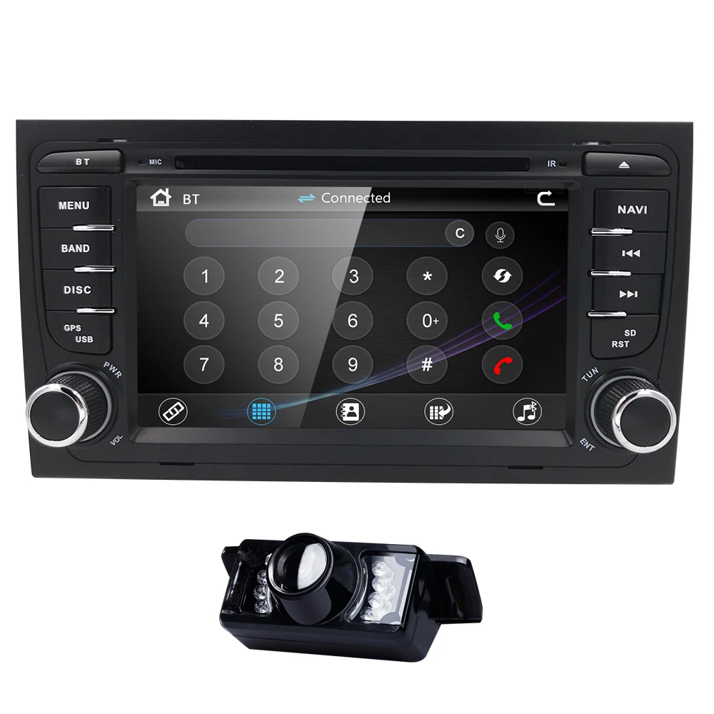 Sale 2Din 7"CarDVD GPS For Audi A4 2002-2008 S4 RS4 8E 8F B9 B7 RNS-E 2Din DVD For A4 Stereo Sat Nav DVD Screen Mirroring/DAB+ Radio 2