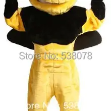 Плюшевый материал мощный ростовой костюм пчелы костюм с шлемом Взрослый размер Mascotte наряд костюм Карнавальные костюмы SW546