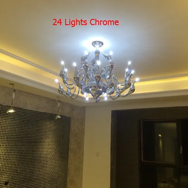 24 Lights Ceiling lamp chrome