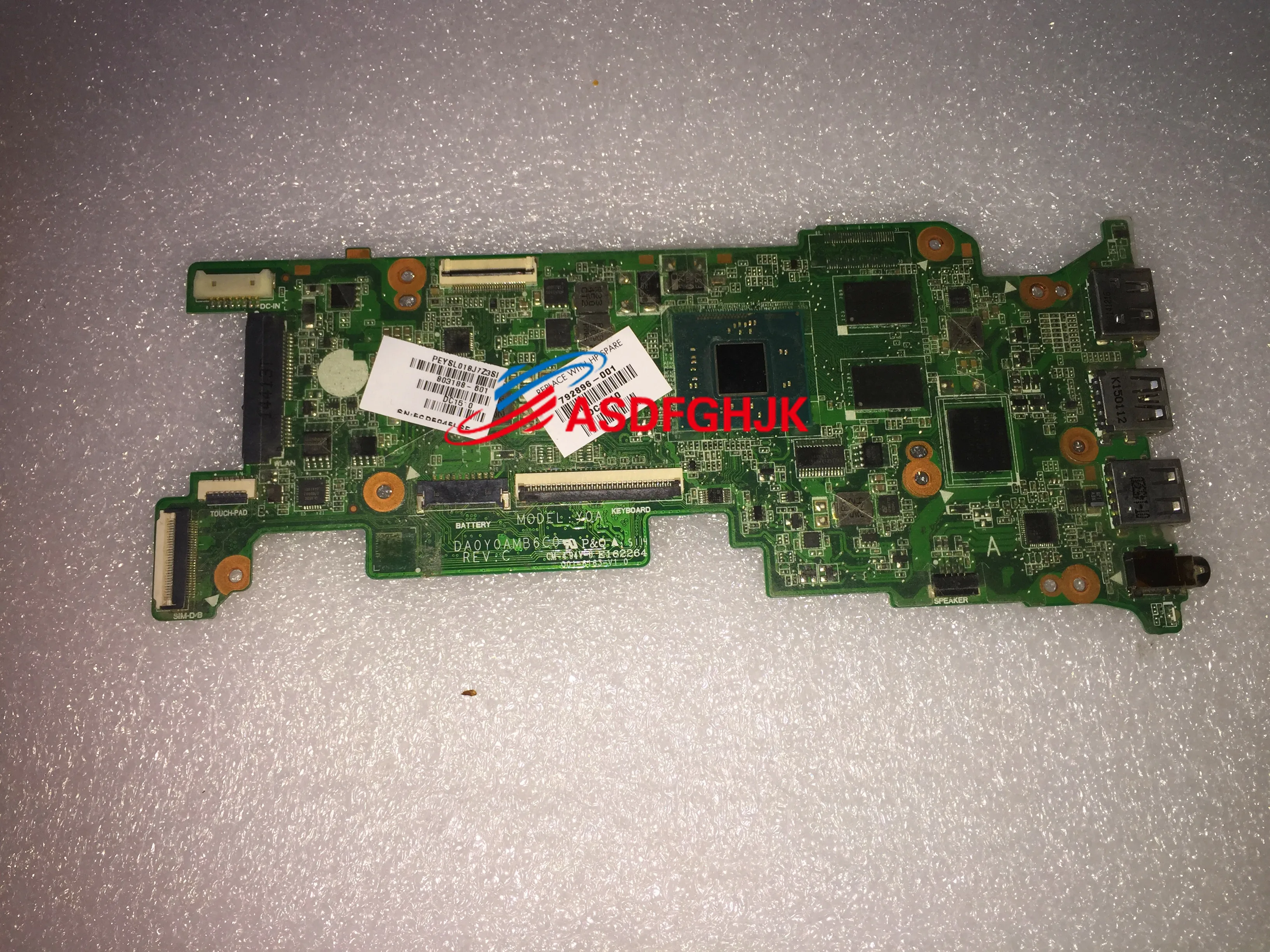 

Original 803188-601 FOR HP Stream 11 Pro System board DA0Y0AMB6C0 motherboard Test OK