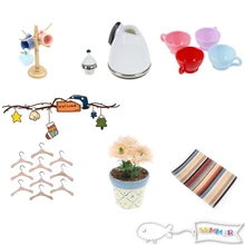 Миниатюрный чайник для гостиной/коврик/подставка, мебельные наборы для мини-детей, кукольный домик, домашний декор, детская игрушка, кукольный домик, игрушки в подарок