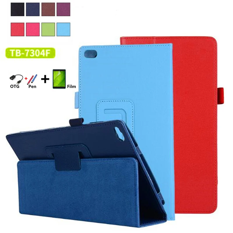 

For Lenovo Tab4 Tab 4 7 inch Litchi skin Leather cases stand TB-7504F cover for Lenovo Tab7 Essential TB-7304F/TB-7304I/TB-7304X