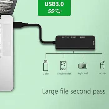 

4 Port HD Converter Type-C to Micro USB USB 3.0 USB 2.0 HDMI HUB Adapter