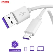 5A Aufzurüsten Typ C USB Kabel für Huawei P20 Lite P30 Pro Honor 10 20 Schnell Lade Schnell Ladung USBC typ C Carga Rapida Kabel