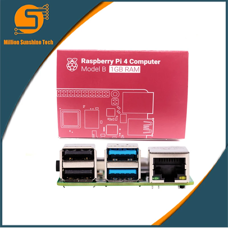 

Latest Raspberry Pi 4 Model B with 1/2/4GB Support 2.4/5.0 GHz WIFI Bluetooth 5.0 free shipping