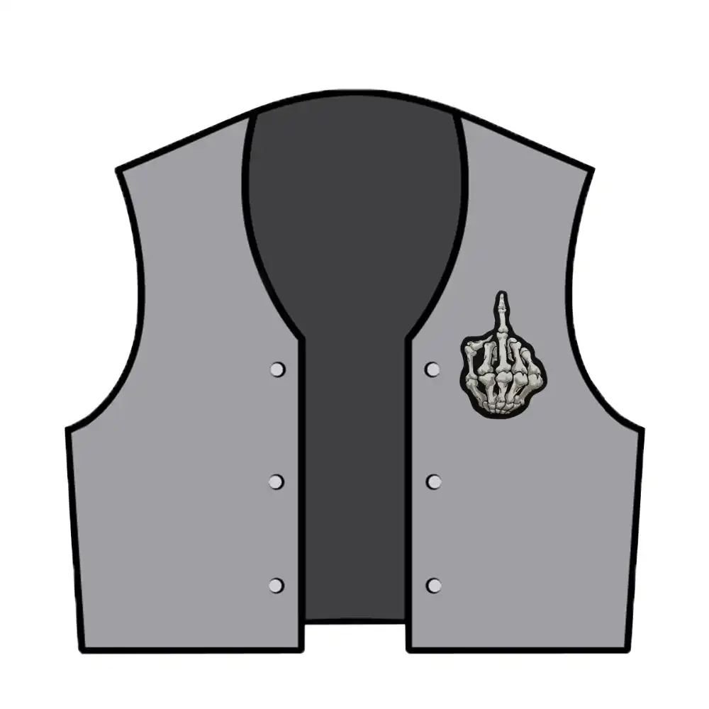 中指ためのパッチを刺繍服のファッションホット販売パンクロッカー装飾デザイン Design Embroidered Patch Embroidered Patchdesigner Patches Aliexpress