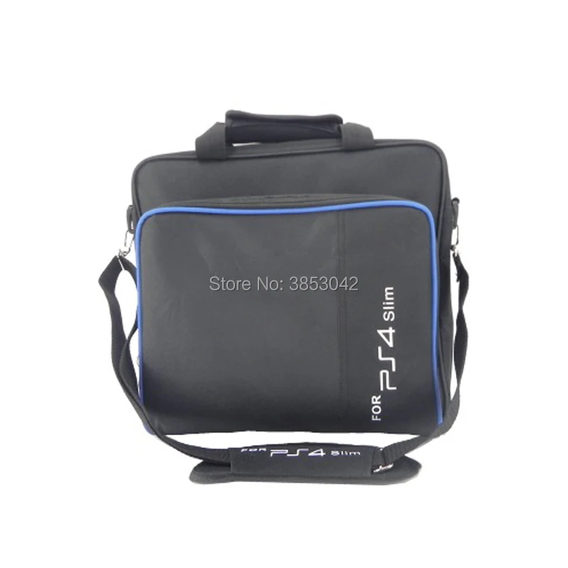 PS4 Slim Carry Bag Storage Travel Protective Case Handbag Shoulder Bag for PS4 Slim Playstation 4 Slim Console Controllers (4)