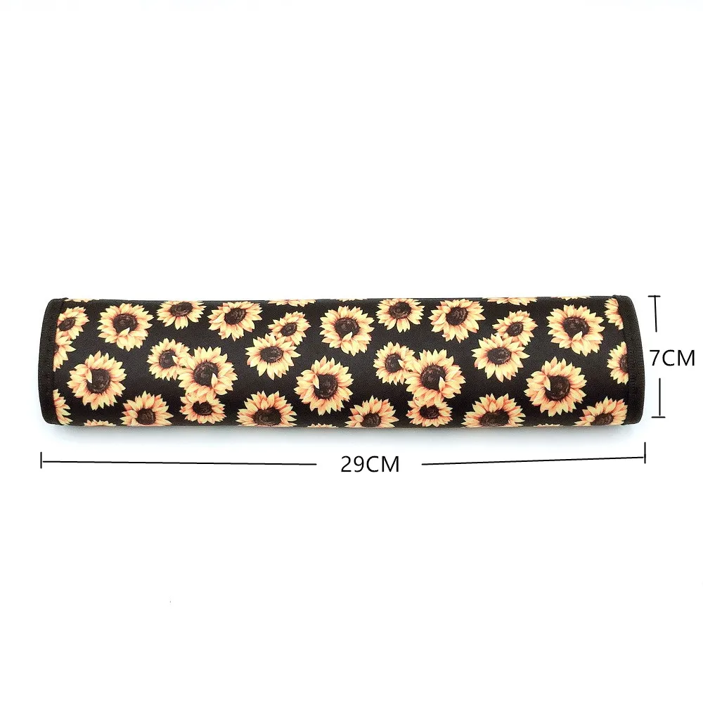 4PCS Neoprene Sunflower Leopard cactus Car Safety Seat Belt Pad Cover Belt Strap Shoulder Pad for Adults and Children