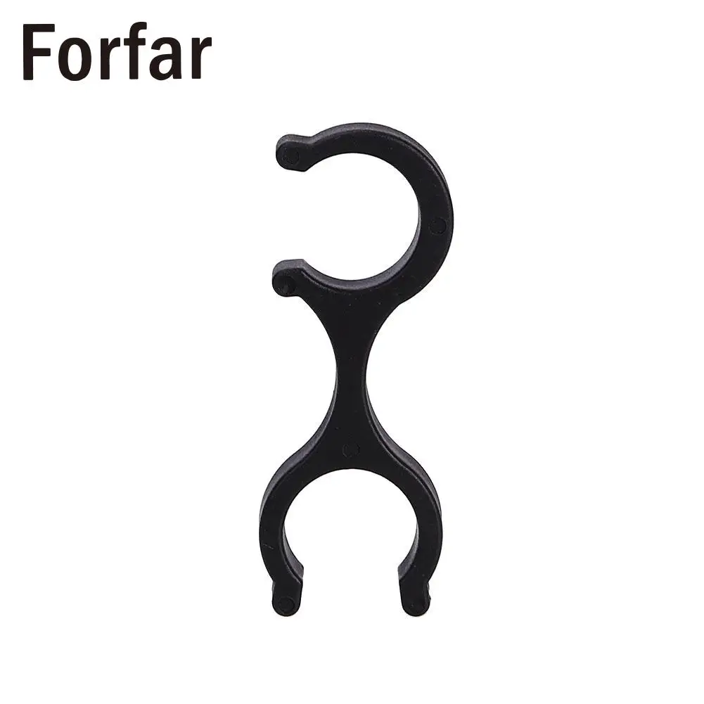 

Trekking Pole Waking Stick 8 Shaped Clip Clamp Accessory Black Portable