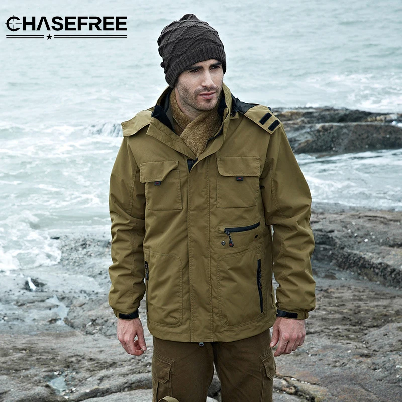 

UK US Army Clothes Casual Tactical Men Winter Autumn Waterproof Flight Pilot Coat Hoodie Liner Detachable Military Jacket