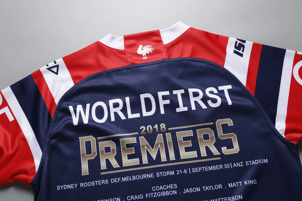 YIGEGE GRAND FINAL SYDNEY 2018 gallos para PREMIERS JERSEY casa camiseta de rugby de la liga de Rugby camisa nrl Jersey