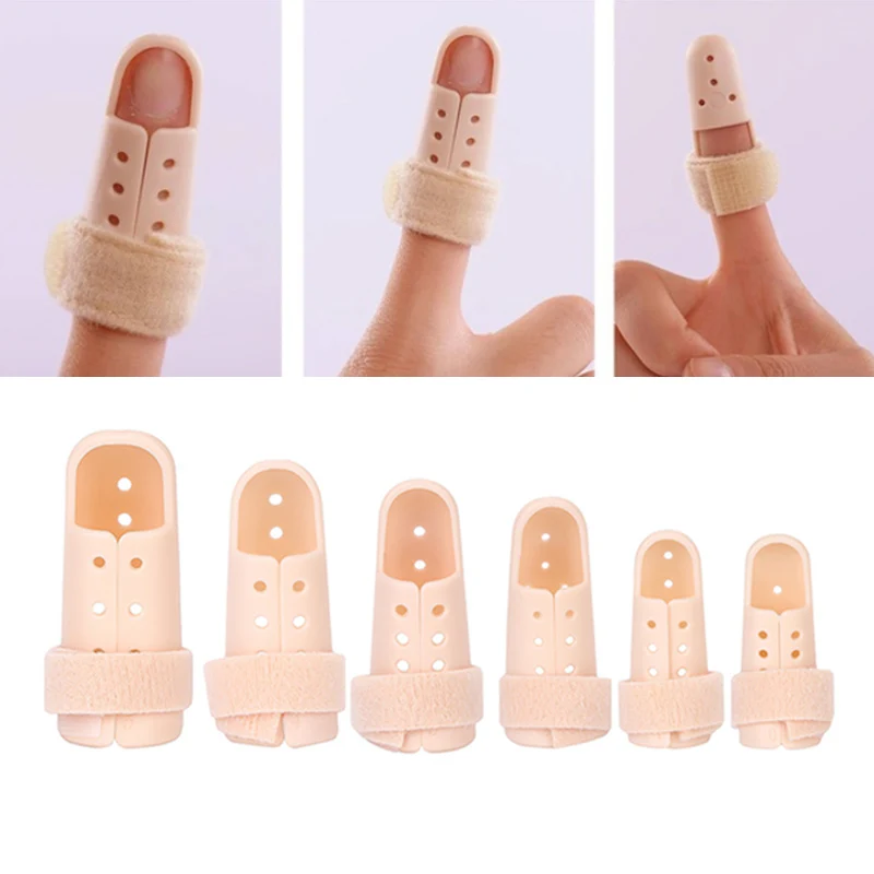

Hot 1Pc Plastic Hand Finger Splints Support Brace Mallet Splint for Broken Finger Joint Fracture Pain Protection Adjustable Hook
