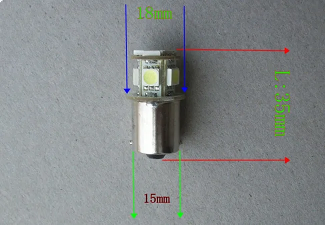 Высокое качество AC/DC 12 V/24 V BA15s led Предупреждение сигнальные огни led DC12v B15 инструмент индикаторной лампочкой, 5 шт./лот