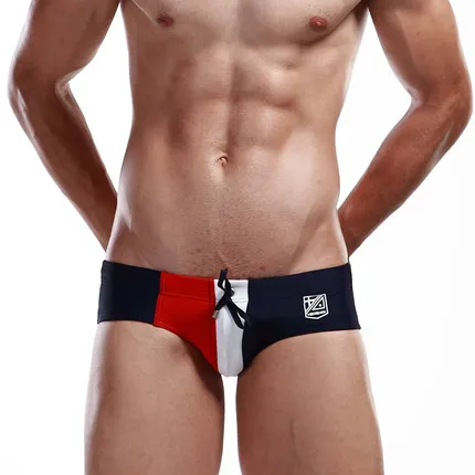 

Free shipping!hot selling Brand SEOBEAN Men's quick-dry swimming trunks sexy swimwear male low-rise color matching swimsuit